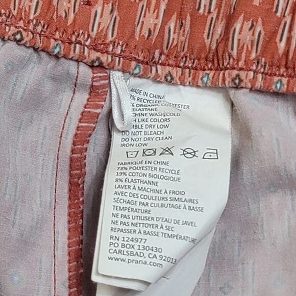 Prana Cin Mali Swim Climb Hike Shorts Women's Size M - Picture 4 of 8